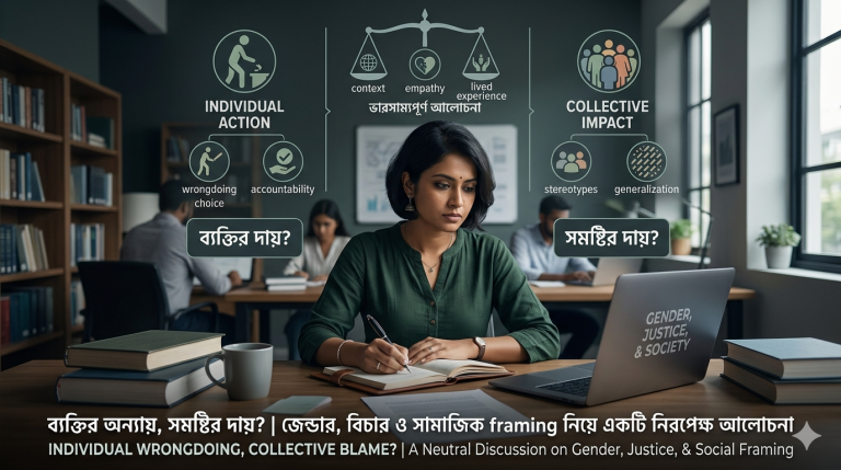 দোষ কার: ব্যক্তি, না পরিচয়? ধর্ম, দল, জেন্ডার ও সমষ্টিগত দোষারোপ নিয়ে সহজ বিশ্লেষণ
